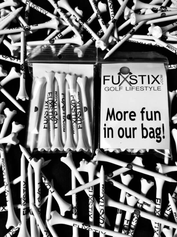 FUXSTIX logo golf tees